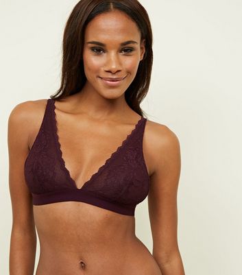 dark purple bralette