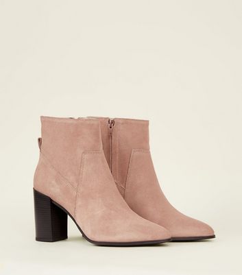 pink suede heels new look