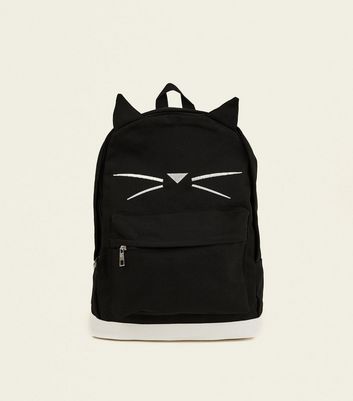 cat backpack black