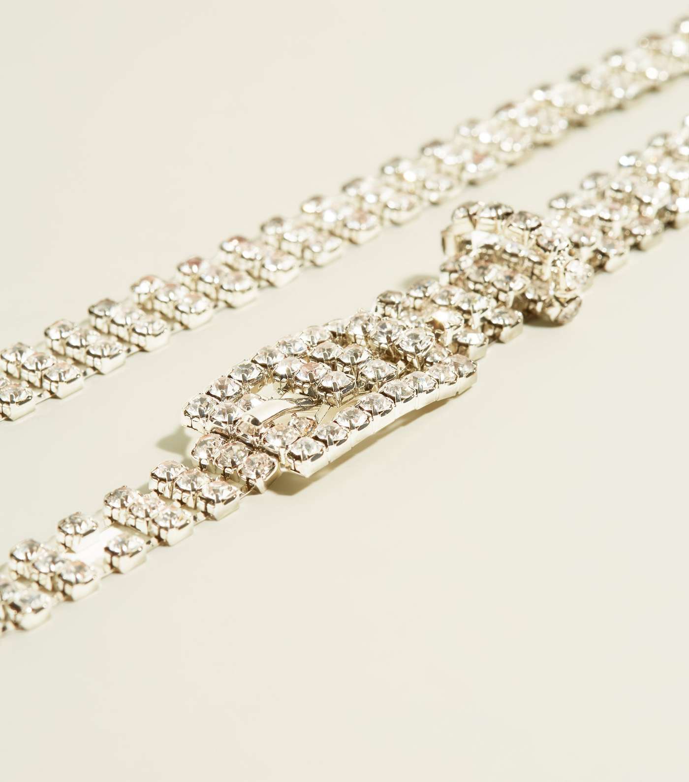 Silver Diamanté Embellished Hip Belt Image 3
