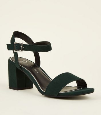 dark green sandals