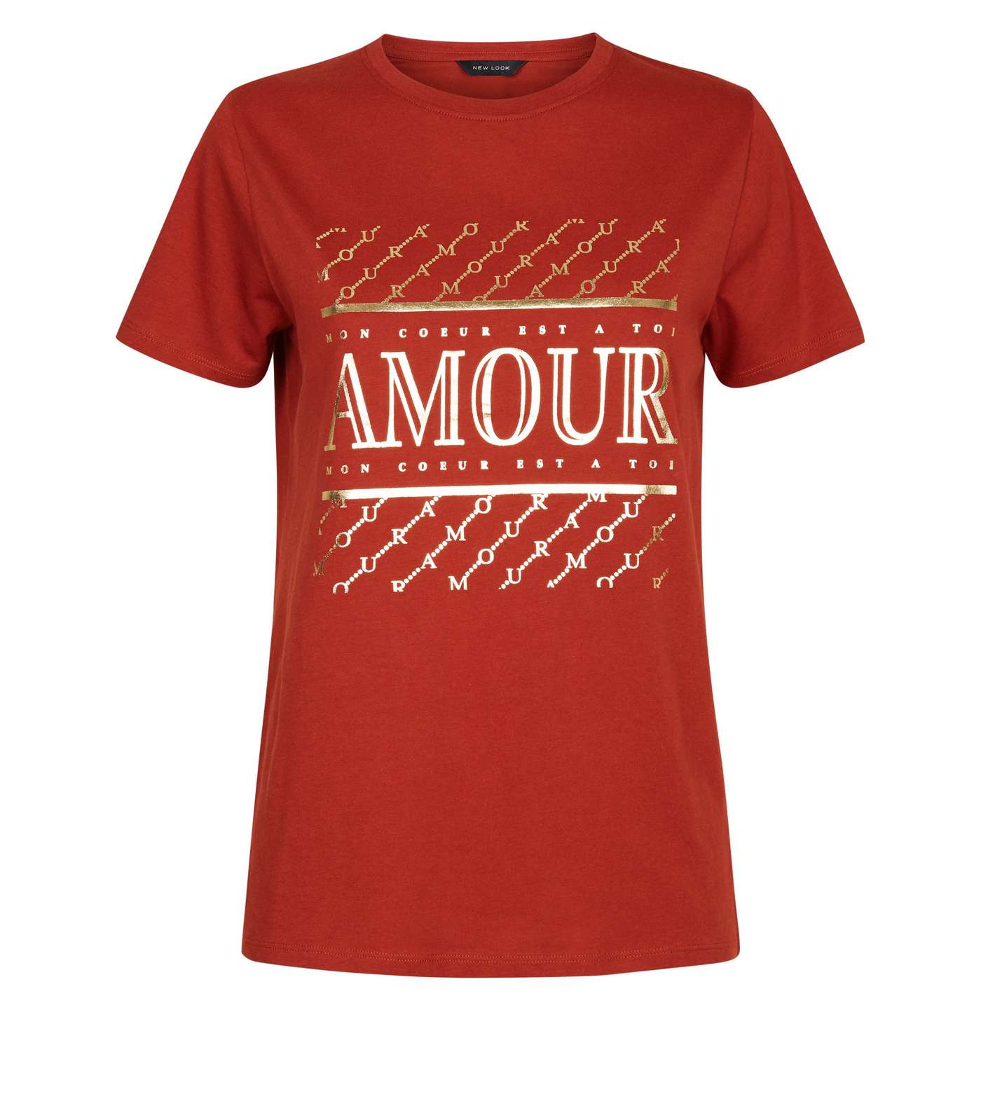 Rust Amour Slogan T-Shirt Image 4