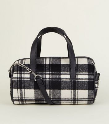 new look tartan bag