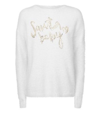 womens cream christmas jumper