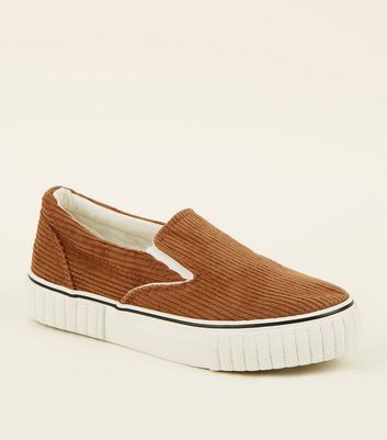corduroy slip on shoes