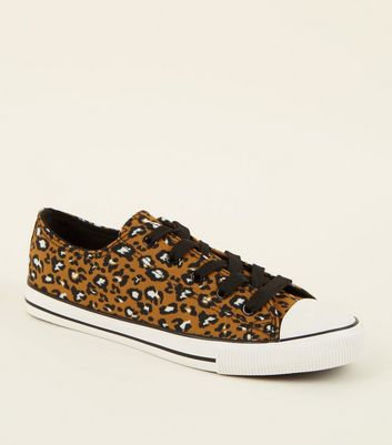 leopard print trainers new look