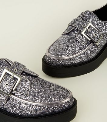 Look Boucle Étain Creepers Brides À Couleur New Pailletées Ua0wP