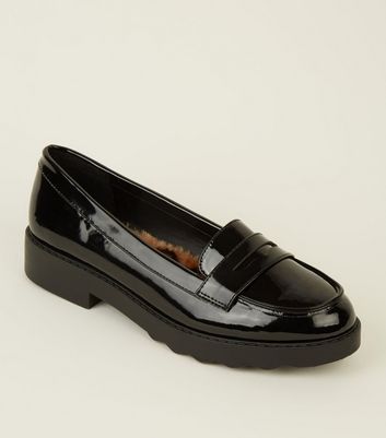 fur lined loafers womens