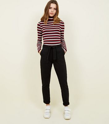 black tie waist jeans