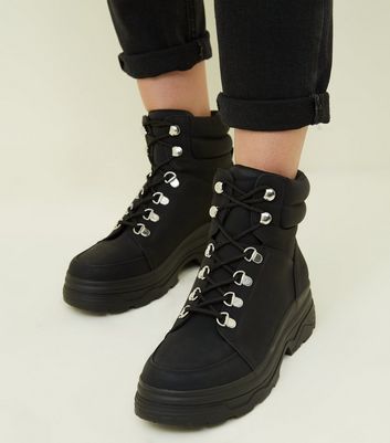 black hiker booties