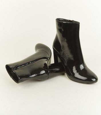 new look bottines noir vernis new look bottines noir vernis