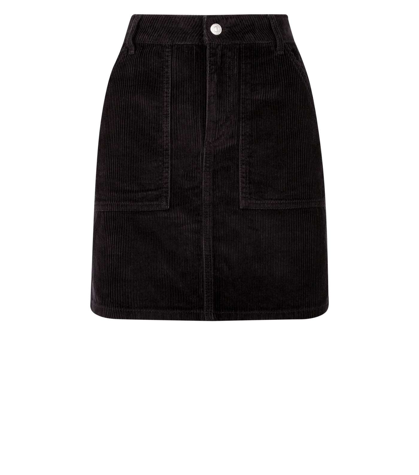 Black Corduroy Utility Pocket Skirt Image 4