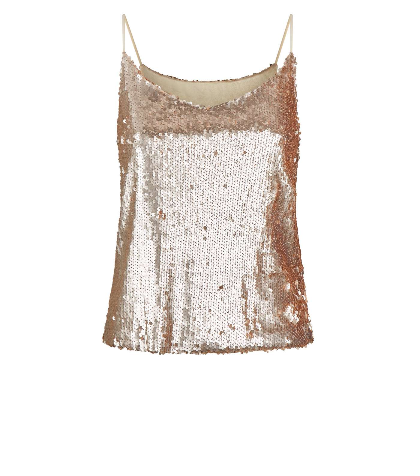 QED Gold Sequin Strappy Top Image 4