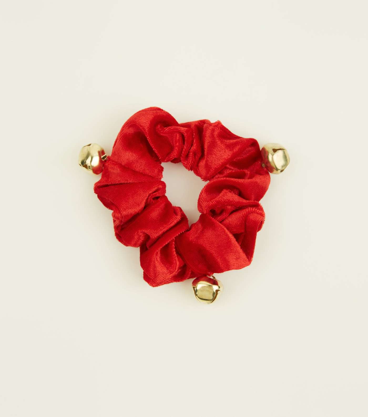 Red Christmas Bell Scrunchie Image 2