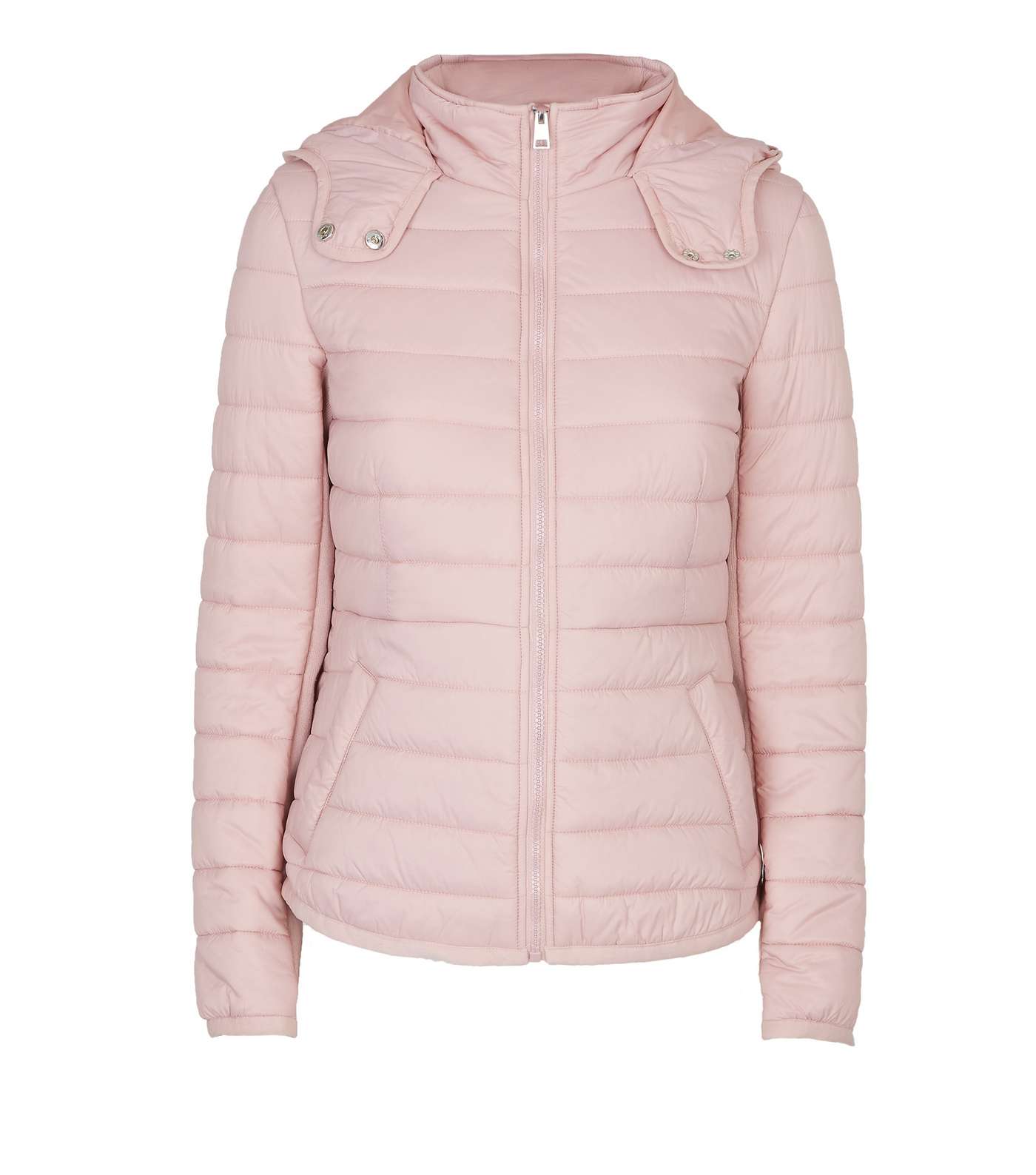 Pink Hooded Lightweight Puffer Jacket Image 4