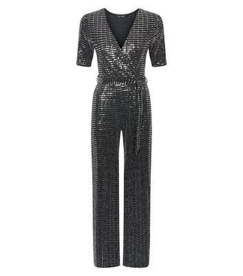 new look silver jumpsuit