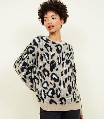 ladies leopard print jumper