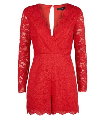 long sleeve playsuit new look