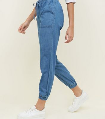 denim joggers womens uk