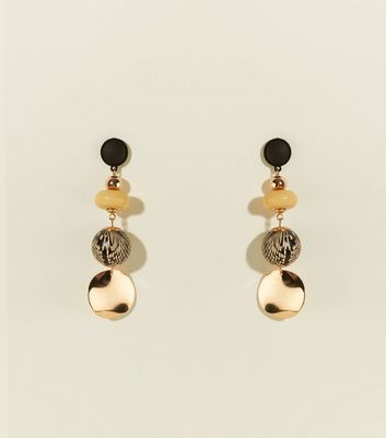 new look black earrings