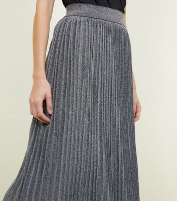 long pleated skirt new look