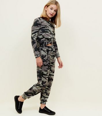 girls camo joggers