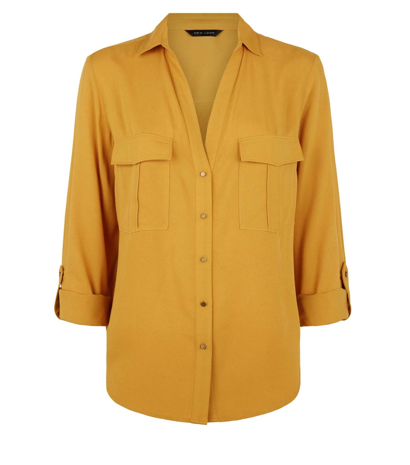 Yellow Lightweight Utility Shirt Image 4