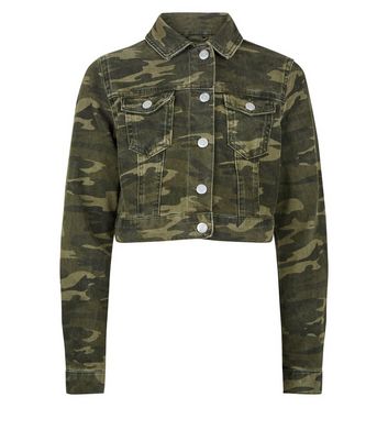 camo denim jacket