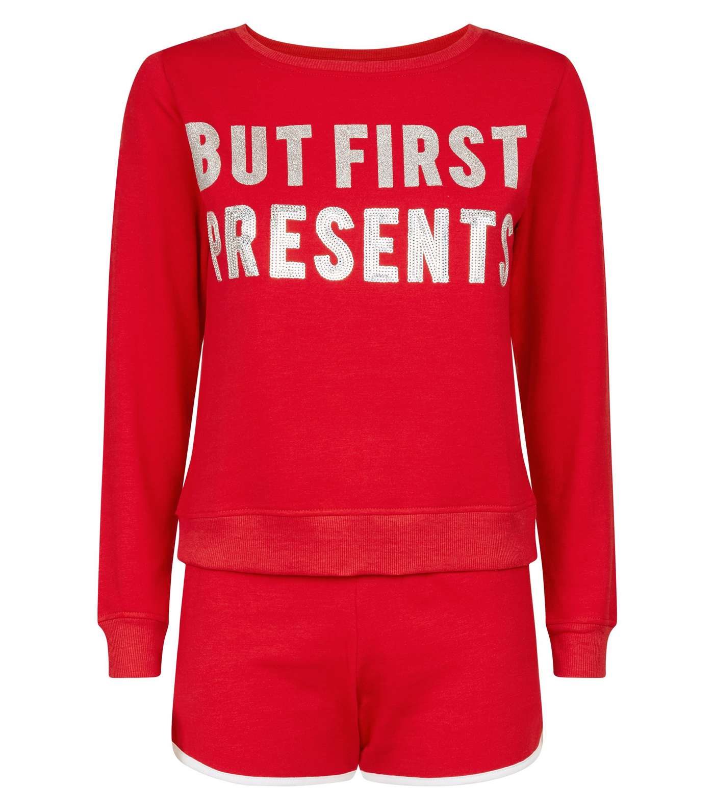 Girls Red But Presents First Pyjama Set Image 4