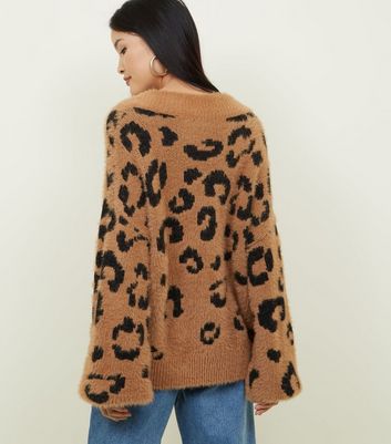 Leopard knitted jumper Clearance