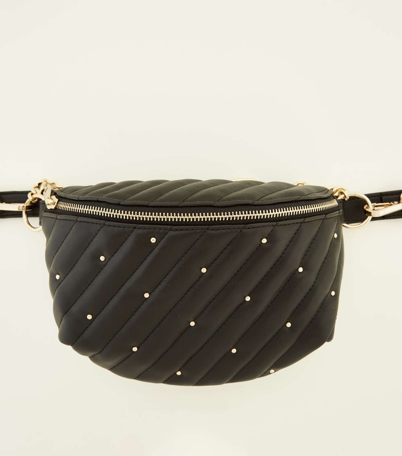 Black Studded Bum Bag Image 3