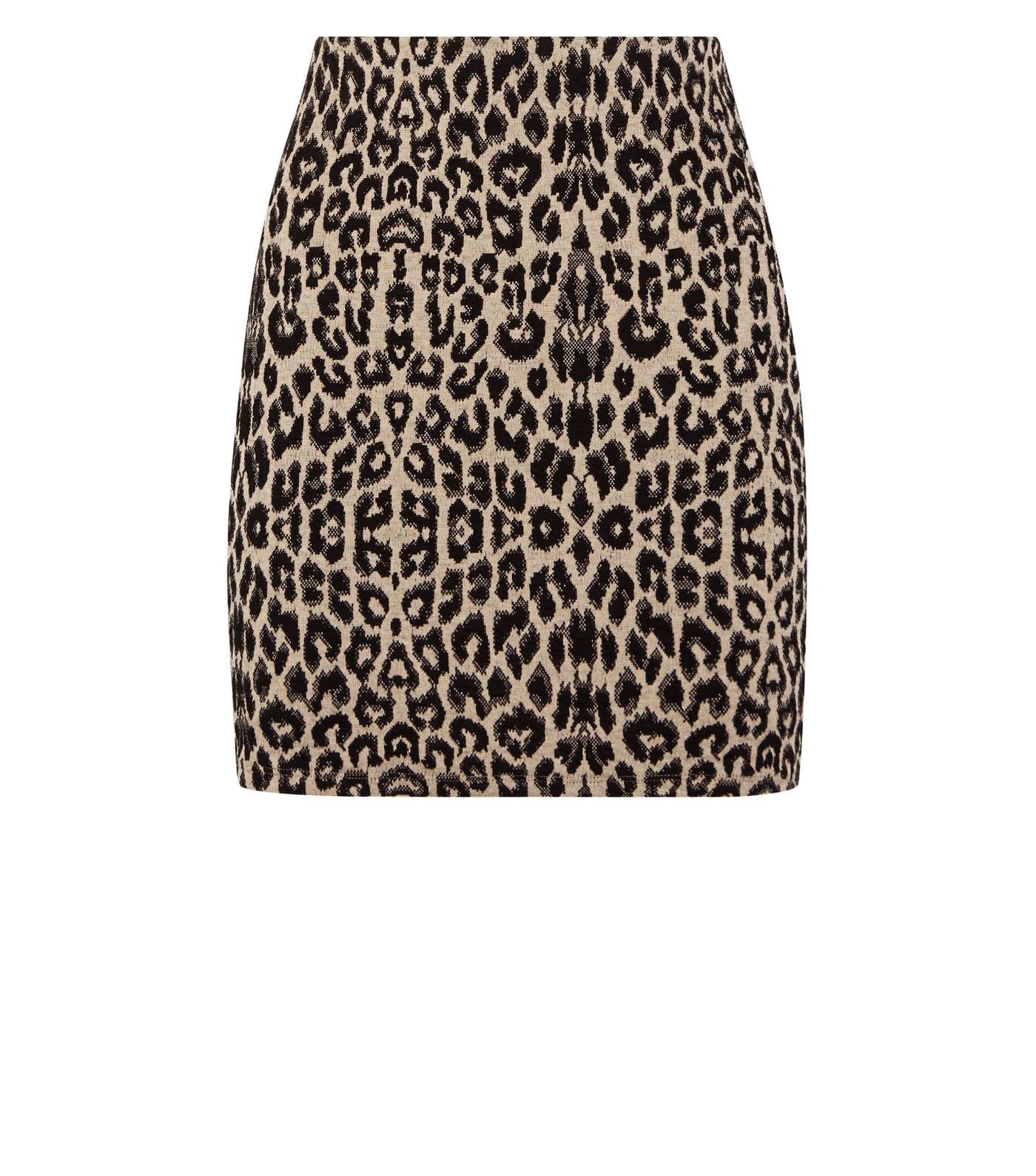 Brown Leopard Print Tube Skirt Image 4
