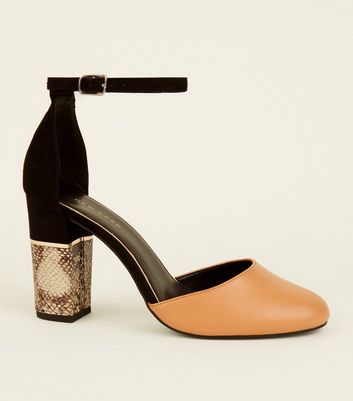 new look snakeskin heels