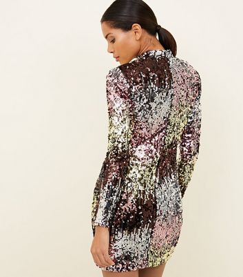 new look sequin bodycon dress