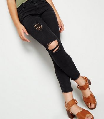 new look girls black jeans