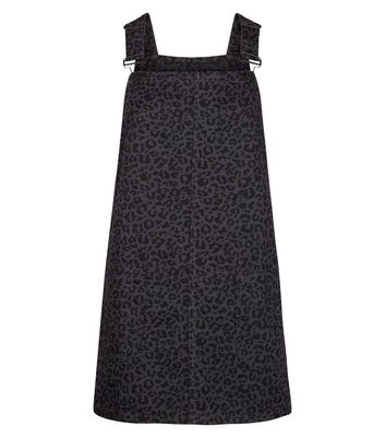 new look leopard print pinafore