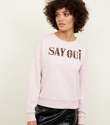 new look slogan sweatshirt