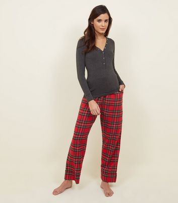 Femmes Carreaux Pantalon Pyjama Bottoms Sleepwear Nightwear coton tartan