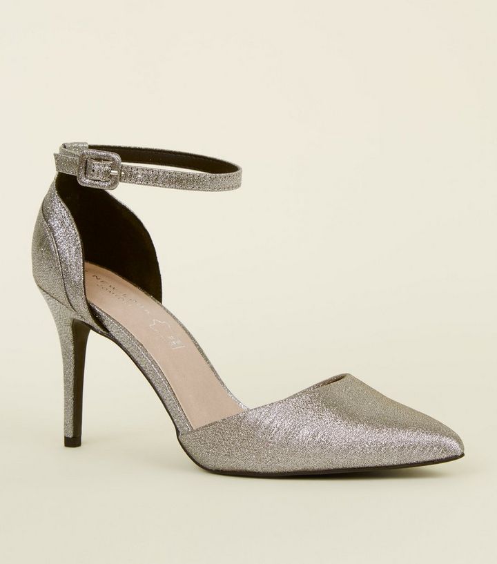 super cute top fashion really cheap Silver Comfort Flex Glitter Pointed Heeled Sandals | New Look super cute top fashion really cheap Silver Comfort Flex Glitter Pointed Heeled Sandals | New Look