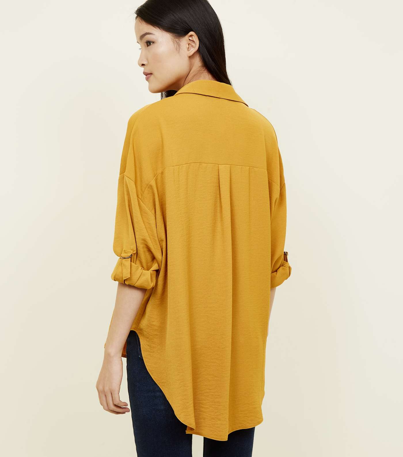 Mustard Yellow D-Ring Sleeve Overhead Shirt Image 3