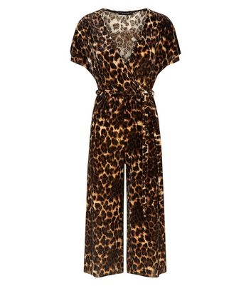 velvet leopard jumpsuit