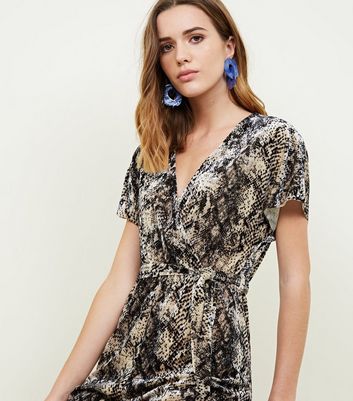 new look snakeskin jumpsuit