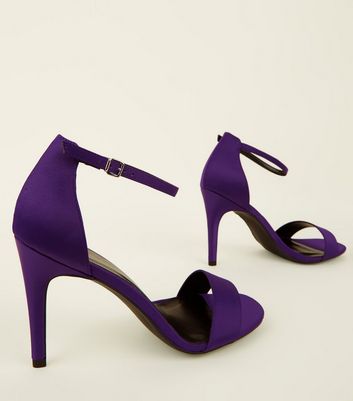 sandale talon violet