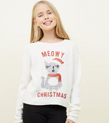 meowy christmas pullover
