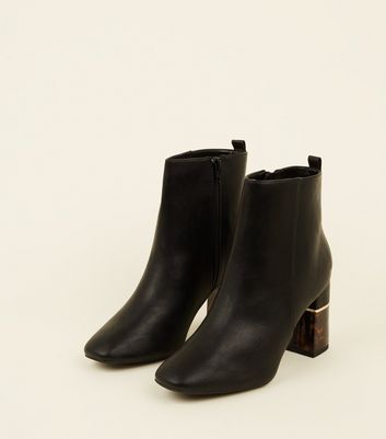 bottines ecailles noires