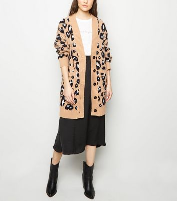 womens animal print cardigan
