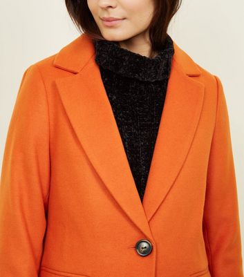 Bright orange coat best sale