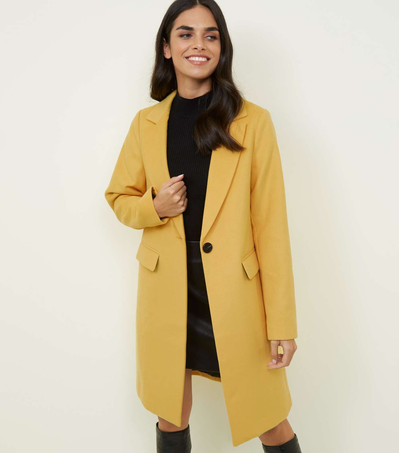 Yellow Longline Coat 