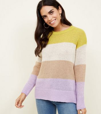 block coloured jumpers
