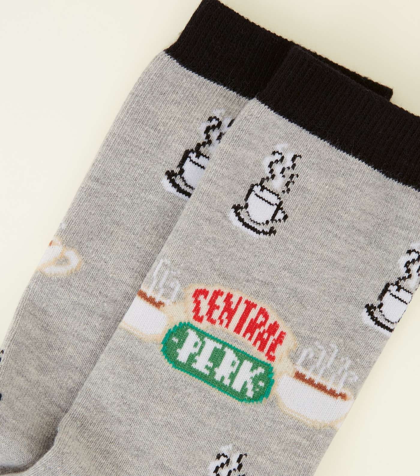 Grey Central Perk Friends Socks Image 3